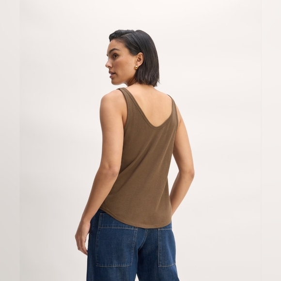 Everlane Air Cami Brown Medium Sold Out - Picture 2 of 6
